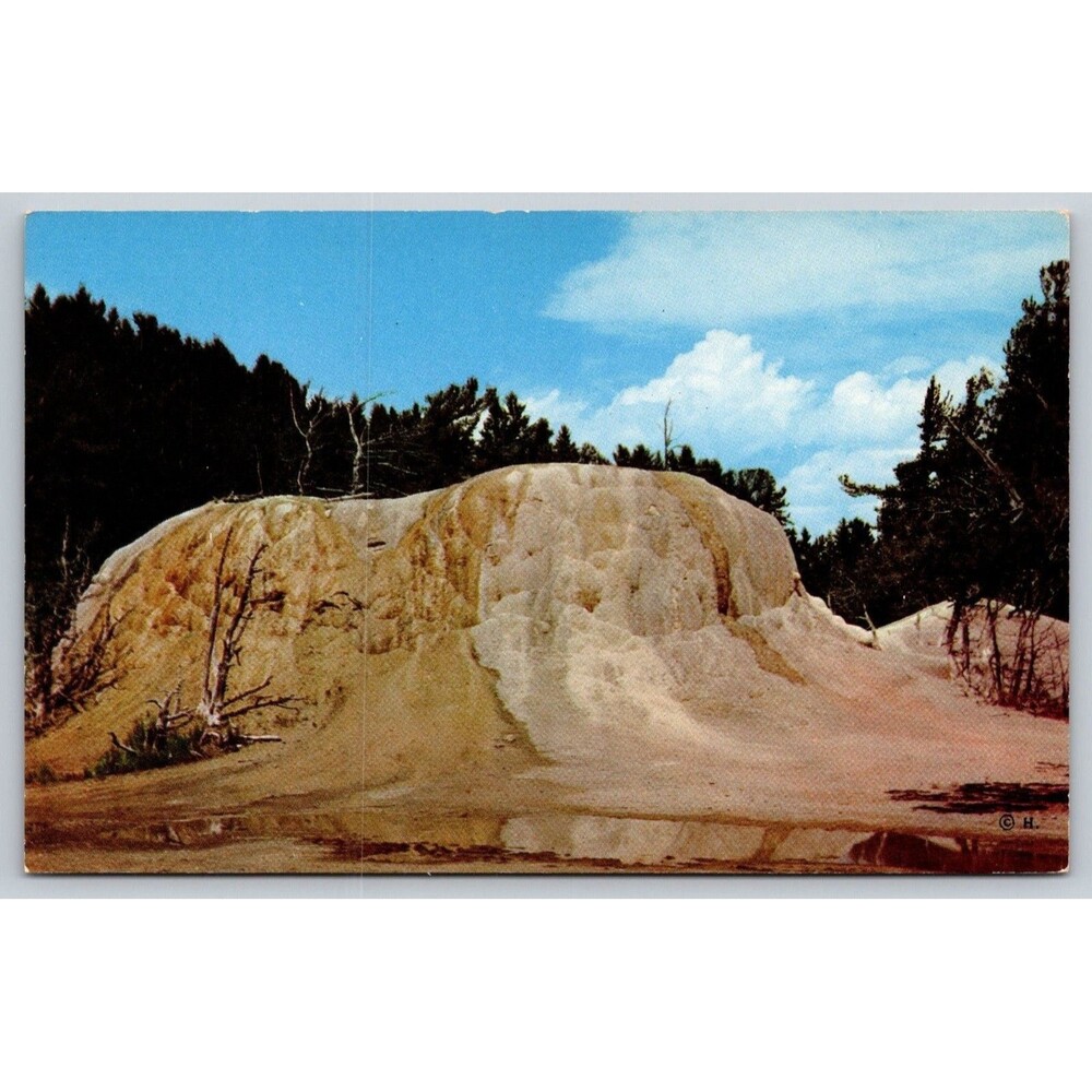 Vintage Yellowstone Postcard Orange Spring Mound Mammoth Haynes Studios 52K328